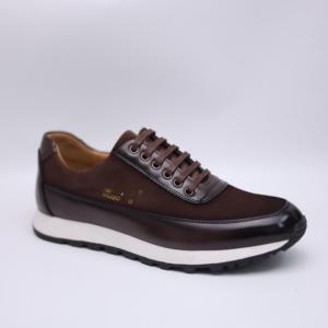 Chaussures décontractées pour hommes <span class=keywords><strong>en</strong></span> PU et daim avec lacets et semelle antidérapante - Product Image 3