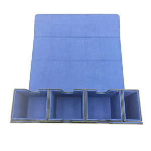 Tapis de jeu pliable en cuir PU, support de rangement personnalisé pour cartes premium, boîte de rangement pour cartes à collectionner avec fermeture magnétique - Product Image 5