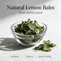 Feuilles de Mélisse Séchées en Gros |   Herbe de Melissa Officinalis Naturelle Premium en Vrac pour le Thé, l'Aromathérapie et la Matière Première Cosmétique