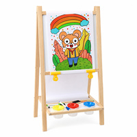 Chevalet en bois pour enfants avec rouleau de papier, en MDF de pin, jouet de dessin durable, 3+ ans, cadeau artistique, logo personnalisé ANNA & BECK