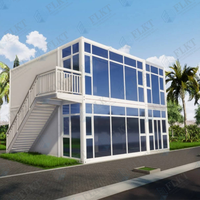 Unité de conteneur à plat FLKT à faible coût, maison préfabriquée modulaire et démontable, conteneur maritime mobile, dortoir de travail