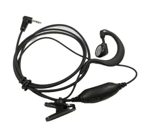 HRE-4313 Lubang Suara Radio Dua Arah Headset Bentuk G dengan Mikrofon Ptt untuk Motorola Cls1110 Cp200 Cls1410