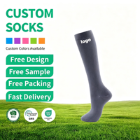 Chaussettes de sport montantes pour femmes, en tricot, à compression et haute élasticité, pour le yoga et les exercices de printemps, avec effet galbant pour les jambes