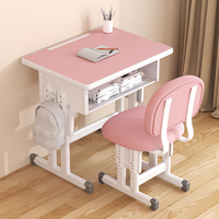 Petite commande Bienvenue Bureau d'apprentissage avec rangement Bureau moderne et chaise Échantillon disponible Bureau d'étude et chaise Combo