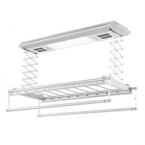 Smart Electric Ceiling-Mounted Clothes Dryer Wall-Mounted Aluminum Laundry Rack UV LED Lighting Max 38kg Capacity <b>for</b> Household - Product Image 1