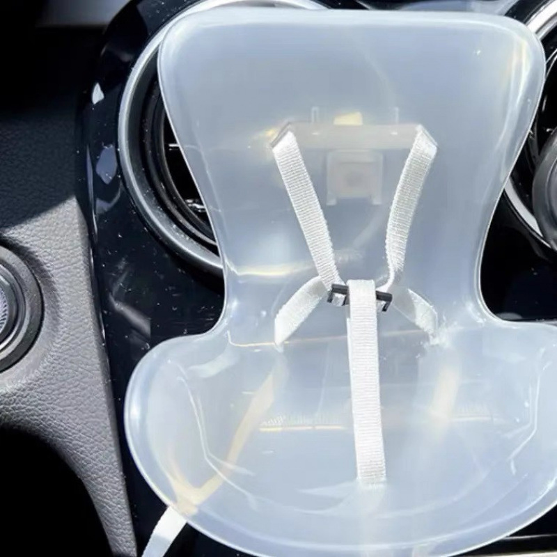Siège transparent (avec clip de ventilation + comprimés de parfum)