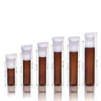 Bouteille en plastique PP pour liquide oral, double compartiment, bouteille de boisson, bouteille de médicament en plastique, 10 ml, 15 ml, 20 ml, 25 ml, 30 ml, 50 ml