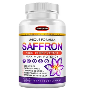 OEM beauty product Natural Herbal saffron factory custom capsule purity natural no GMO capsules