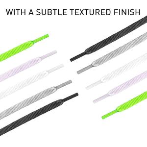 Lacets plats en polyester colorés de haute qualité de 6 mm de large pour baskets et chaussures de course - Lacets de sport élastiques en vrac - Product Image 2