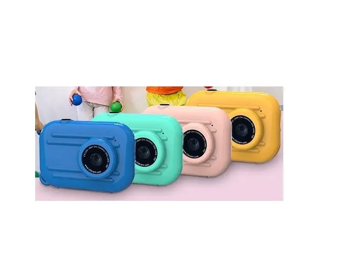 Pantalla de vídeo impermeable de 1080p, foto de idioma de 12m, juguetes HD, cámara para niños pequeños Selfie para niñas de 4 a 8 años, cámara para niños