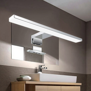 Đèn trang điểm gắn tường hiện đại bán chạy nhất, đèn gương nhôm, thiết bị chiếu sáng tự điều chỉnh màu sắc, trang trí phòng tắm - Product Image 1