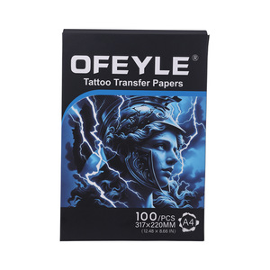 Papel de Transferencia para Tatuajes Yuanyun, 100 Paquetes, Acabado Mate, Patrón Transparente, para Dibujo a Mano y Impresión con Máquina - Product Image 5