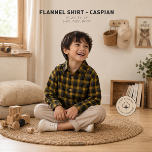 Cómoda camiseta de franela para niños con estilo atemporal y tela de mezcla de algodón diseñada para aventuras cotidianas y uso relajado. - Product Image 3