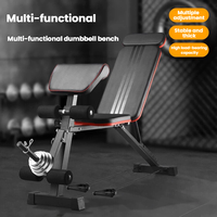 Banc de musculation réglable multi-positions pour haltères et barres, idéal pour la maison