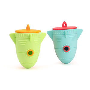 Çevre dostu yumuşak silikon çiğnemek topu bulmaca besleyici dayanıklı eğitim aracı yeni roket tarzı interaktif köpek çiğnemek oyuncak - Product Image 5