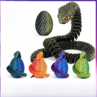 Juguetes para niños Decoración interior Gema Huevo de dragón Juguetes 3D Impreso Huevos de dragón de Pascua