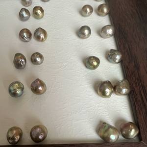 Perles d'eau douce en vrac de 2-3 mm, petites perles sans cœur, granulaires, non poreuses, perles de pain Mantou, perles naturelles en vrac incrustées, 2-3 mm - Product Image 2