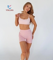 Ensemble de vêtements de sport pour femmes avec logo personnalisé, short de fitness, pantalon de yoga, soutien-gorge de sport, ensemble de yoga de haute qualité avec sublimation