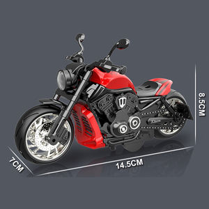 1:12 Premium Collector's Harley Wolveri Die-Cast Motorcycle Dynamic LED Lights Display/Gift Box Options-Material metálico - Product Image 1