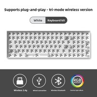 ZORNHER ZH100 Kit DIY Kustom 100-Key Hot Swap PCB Stabilizer Pre-lubed RGB Backlit Struktur Gasket Keyboard Gaming DIY