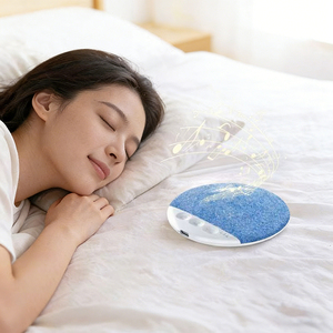 Altavoz de Conducción Convertible para Dormir de Lado, Altavoz Bajo Almohada con 3 Niveles de Temporización, Altavoz Ergonómico de Forma Curva para Dormir - Product Image 1
