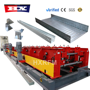 Hx chemin de câbles et boîte panneau machines en <span class=keywords><strong>acier</strong></span> chine ligne de prix goulotte ligne de production solide chemin de câbles rouleau formant la machine - Product Image 1