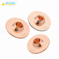 Steedu Nouveau D32 Cuivre Résistant Aux Chocs Simple Double Couche 1064nm Fibre Laser Buse pour Han Machine De Découpe Laser