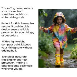 Étui personnalisé pour AirTag, style sabot, avec trous, en silicone, étanche, accessoires pour chaussures, breloques pour chaussures, support <span class=keywords><strong>de</strong></span> protection pour traceur GPS - Product Image 4