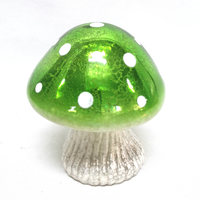 Bougeoir en verre champignon lanternes lampe Noël verre ornement décor couleur changeante led champignon lumière