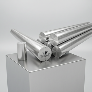 Barras de Aluminio Serie 6000 Redondas de 5.0 Pulgadas (127 mm) Estándar ASTM Grado Primario Sin Aleación Servicio de Corte - Product Image 1