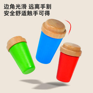 Giochi educativi di smistamento dei colori per bambini classificazione di corrispondenza dei colori in legno giocattoli da costruzione i bambini indovinano il gioco dei colori - Product Image 3