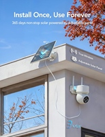 Enregistreur vidéo réseau 3MP, caméra de sécurité sans fil H.264 Wifi, système de caméra CCTV, caméra solaire, caméra réseau