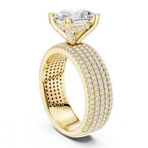Bague de fiançailles solitaire en diamant de laboratoire de style luxueux à bas prix, bague de fiançailles faite à la main pour femmes, portée par les exportateurs - Product Image 1