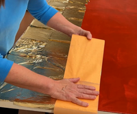Rollo de hoja de oro para muebles, marco de fotos, decoración, papel tapiz dorado para pared, papel de aluminio dorado, pintura artística