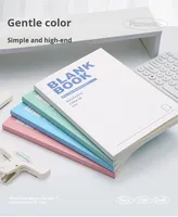 Carnet B5 A5 Épais pour Bureau, Couverture Rigide Simple, Lignes Horizontales, Bloc-Notes Vierge pour Étudiant, Cadeau, 128 Feuilles, École