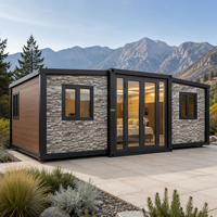 Maison conteneur extensible préfabriquée modulaire pour le tourisme, cabine de service isolée de 20 pieds, faible MOQ pour zones panoramiques et sites touristiques