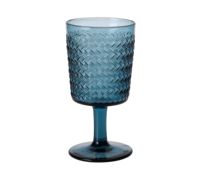 Verres à vin gaufrés vintage en verre pressé de couleur unie, style rétro tissé, pour usage domestique, mariages et restaurants