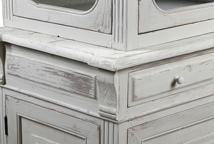 Mueble Francés Vintage, Vitrina de Madera de Pino Reciclada, Pintada a Mano, Diseño para Sala de Estar Estilo Playa - Product Image 5