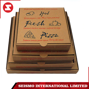 Custom recycled printed small hard fast food folding brown kraft <span class=keywords><strong>pizza</strong></span> paper box packing - Product Image 4
