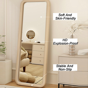 Miroir mural pleine longueur ondulé irrégulier en flanelle incassable pour la décoration intérieure – Vente en gros - Product Image 5