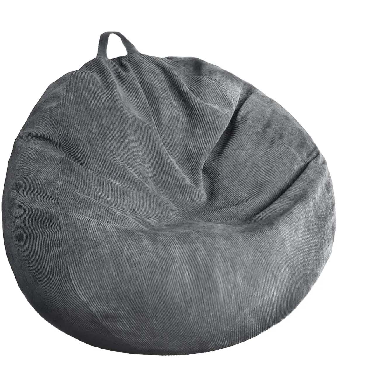 ग्रे beanbag कुर्सी विशाल मेमोरी फोम फर्नीचर Beanbag-बड़े सोफे नरम microfiber के साथ कवर