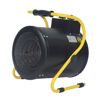 Vente en gros entrepôt flamme mini ventilateur électrique de chauffage industriel à air chaud pour pièce chaude