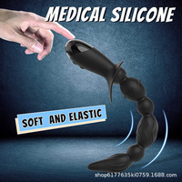 Masseur de prostate rechargeable pour hommes, 10 modes de vibration, jouet anal en silicone flexible, recharge USB