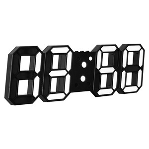 Reloj de Pared Digital LED 3D Grande Huayang, Negro, Moderno, Creativo, con Control Remoto, Alarma, Calendario, Temperatura, para Hogar y Oficina - Product Image 6