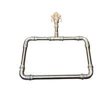 Grifo de Cocina de Acero Inoxidable Estilo Industrial, Diseño Retro Pulido, Conexión Rápida