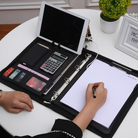 Classeur de bureau en cuir PU, pour organiser les dossiers d'affaires, avec chargeur, année A4, vente en gros