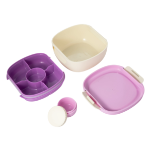 Boîte à lunch Everich grande capacité en PP 1400 ml, compatible micro-ondes, 1 couche, boîte bento tout-en-un, anti-fuite, pour les repas en déplacement et au travail - Product Image 4