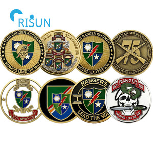 Pièces commémoratives personnalisées du 75e Régiment de Ranger des États-Unis, médaille et pièce de défi sur mesure du 75e Régiment de Ranger - Product Image 1
