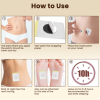 L'aimant naturel MQ accélère le métabolisme et brûle efficacement les graisses pour perdre du poids 10 pièces/boîte Patch mince