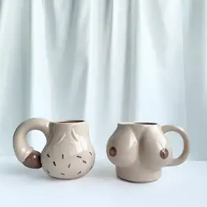 Taza de cerámica con diseño nórdico para café, té y agua, regalo creativo de cumpleaños y Navidad